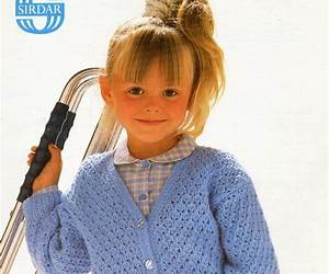 #1797 GIRL'S CARDIGAN SWEATER VINTAGE KNITTING PATTERN #1797 GIRL'S CARDIGAN SWEATER VINTAGE KNITTING PATTERN