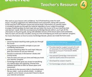 Cambridge Primary Science Stage 4 Teacher's Resource Book with CD-ROM