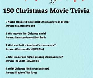 Christmas Movie Trivia Christmas Movie Trivia