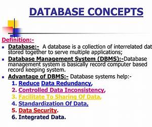 Concepts of Database Management System