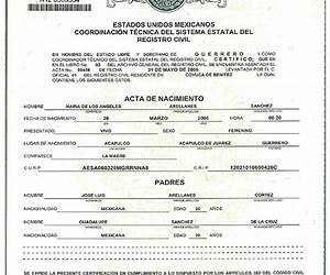 Documento de María