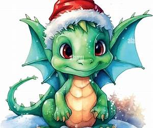 Dragon for Christmas Dragon for Christmas