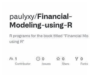 Financial Modeling using R Financial Modeling using R