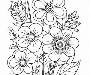 Flowers Coloring Book : Beautiful Garden Flowers Coloring Book For Adult Flowers Coloring Book : Beautiful Garden Flowers Coloring Book For Adult