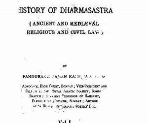 History of Dharmashastra Volume I History of Dharmashastra Volume I