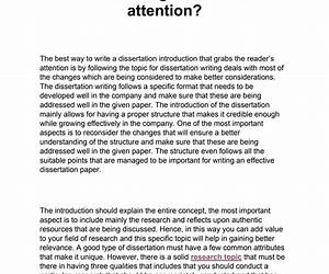 It's Just a Dissertation! It's Just a Dissertation!