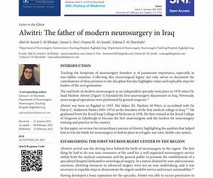 Neurosurgery in Iraq (2008)