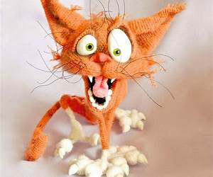 Orange Crazy Cat Arestarh Crochet Pattern Amigurumi (LittleOwlsHut)