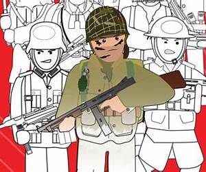 Simple History Soldiers of WORLD WAR II COLORING BOOK
