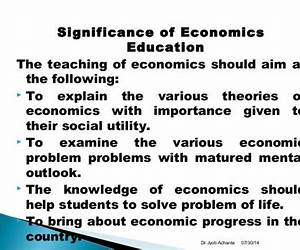 Teaching of Economics: A Practical Approach