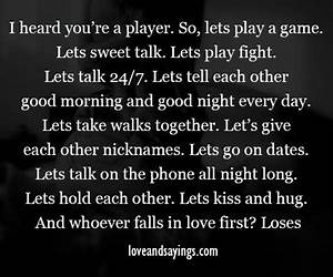 Whoever falls in love first, loses