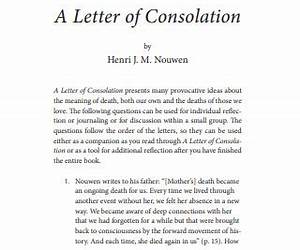 letters of hope and consolation
